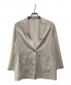 23区ニジュウサンク）の古着「【洗える】シアーマットクロス ジャケット」｜アイボリー