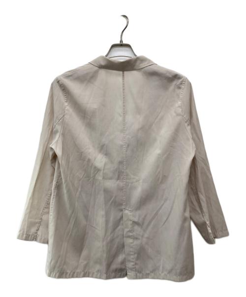 23区（ニジュウサンク）23区 (ニジュウサンク) 【洗える】シアーマットクロス ジャケット アイボリー サイズ:36の古着・服飾アイテム