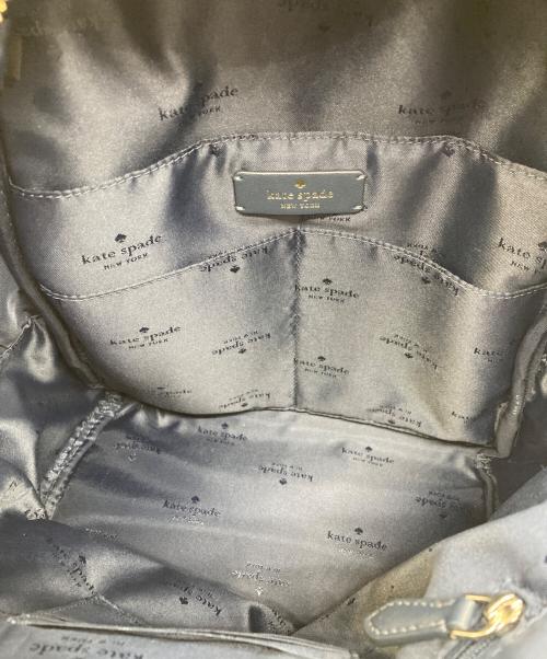 Kate Spade（ケイトスペード）Kate Spade (ケイトスペード) チェルシー カラーブロック ナイロン ミディアム バックパック ネイビー×ピンクの古着・服飾アイテム
