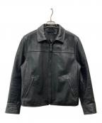 COACHコーチ）の古着「カウレザージャケット」｜ブラック
