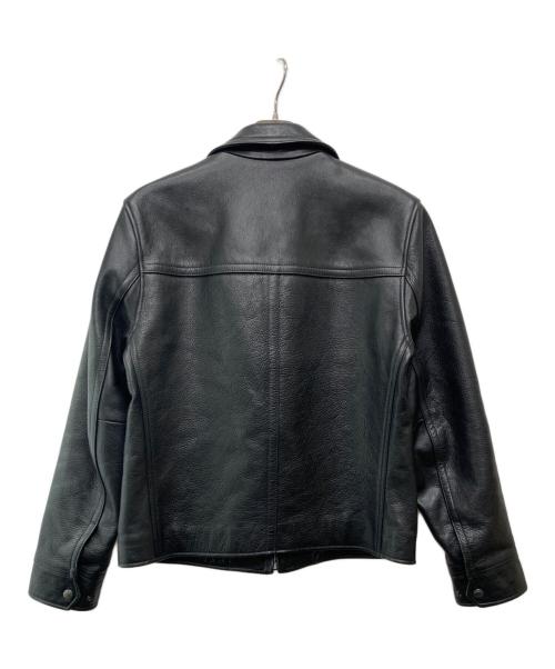 COACH（コーチ）COACH (コーチ) カウレザージャケット ブラック サイズ:Ｓの古着・服飾アイテム