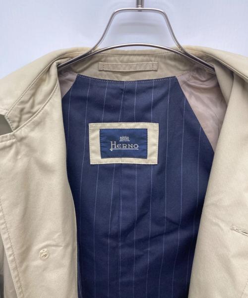 HERNO（ヘルノ）HERNO (ヘルノ) ステンカラーコート/0524020100 ベージュ サイズ:46の古着・服飾アイテム
