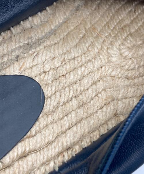 CELINE（セリーヌ）CELINE (セリーヌ) Vカットレザーエスパドリーユ ブルー サイズ:40の古着・服飾アイテム