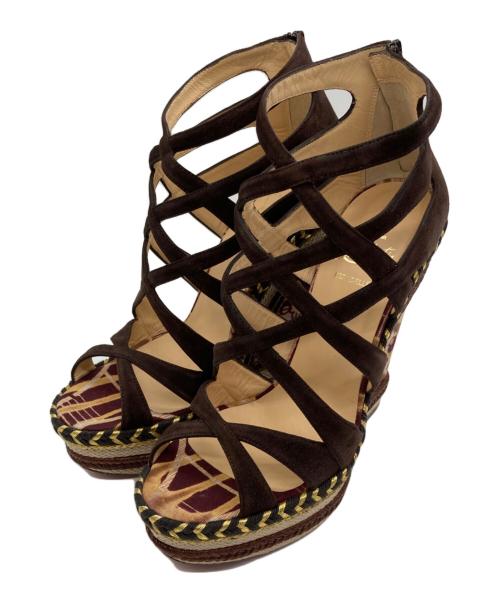 Christian Louboutin（クリスチャン・ルブタン）Christian Louboutin (クリスチャン・ルブタン) TOSCA 140 サンダル ベージュ サイズ:39の古着・服飾アイテム