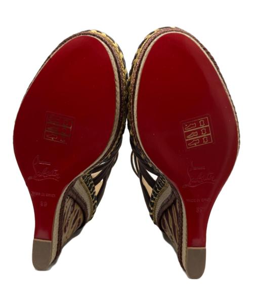 Christian Louboutin（クリスチャン・ルブタン）Christian Louboutin (クリスチャン・ルブタン) TOSCA 140 サンダル ベージュ サイズ:39の古着・服飾アイテム