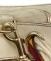 中古・古着 GUCCI (グッチ) GGキャンバススカーフ付トートバッグ/153033 ホワイト×ブラウン：18000円