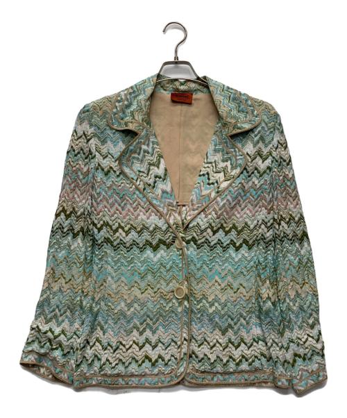 missoni（ミッソーニ）missoni (ミッソーニ) ジグザグスカートセットアップ グリーン サイズ:JKT48/SKT46の古着・服飾アイテム