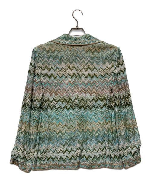 missoni（ミッソーニ）missoni (ミッソーニ) ジグザグスカートセットアップ グリーン サイズ:JKT48/SKT46の古着・服飾アイテム