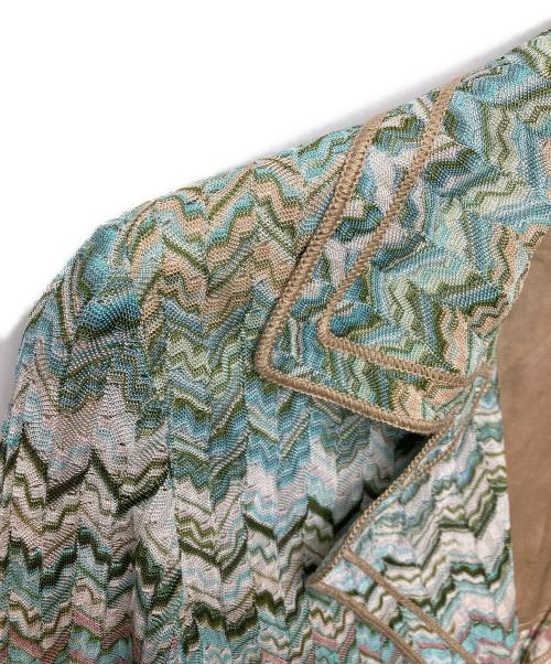 missoni（ミッソーニ）missoni (ミッソーニ) ジグザグスカートセットアップ グリーン サイズ:JKT48/SKT46の古着・服飾アイテム