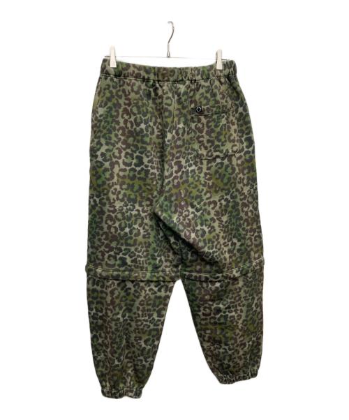PHINGERIN（フィンガリン）PHINGERIN (フィンガリン) CONVERTIBLE SWEATPANTS LEOPARD/PD-261-BT-092 グリーン サイズ:Ｍの古着・服飾アイテム