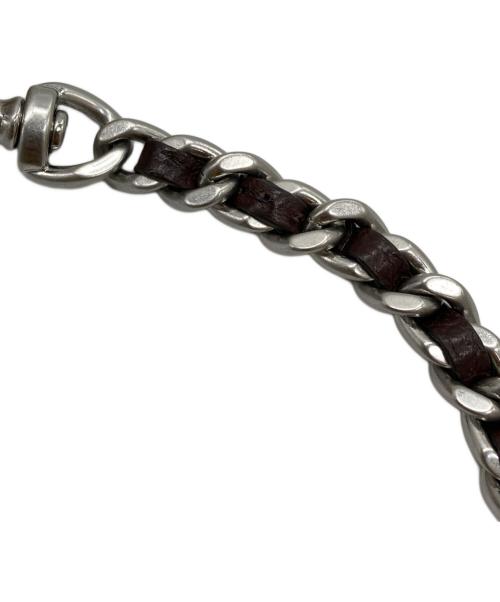 TORY BURCH（トリーバーチ）TORY BURCH (トリーバーチ) ハラコチェーンショルダーウォレット ブラウンの古着・服飾アイテム