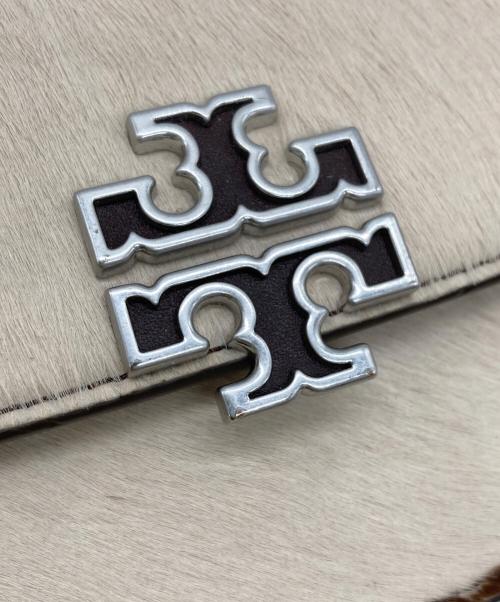 TORY BURCH（トリーバーチ）TORY BURCH (トリーバーチ) ハラコチェーンショルダーウォレット ブラウンの古着・服飾アイテム