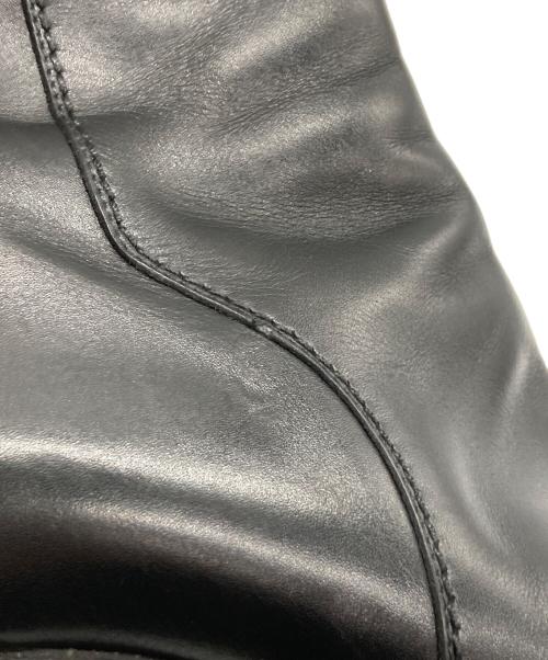 TOD'S（トッズ）TOD'S (トッズ) レザーヒールブーツ ブラック サイズ:7 1/2の古着・服飾アイテム