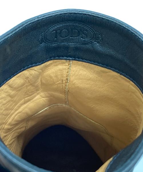 TOD'S（トッズ）TOD'S (トッズ) レザーヒールブーツ ブラック サイズ:7 1/2の古着・服飾アイテム