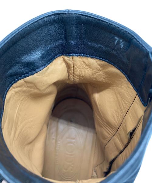 TOD'S（トッズ）TOD'S (トッズ) レザーヒールブーツ ブラック サイズ:7 1/2の古着・服飾アイテム