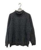 ATONエイトン）の古着「WOOL KANOKO MOCKNECK SWEATER」｜グレー