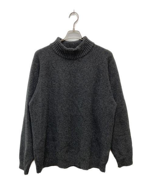 ATON（エイトン）ATON (エイトン) WOOL KANOKO MOCKNECK SWEATER グレー サイズ:6の古着・服飾アイテム