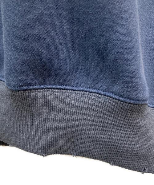MINNANO（ミンナノ）MINNANO (ミンナノ) SEPARATE BATH & TOILET (セパレートバス トイレット) kagami sweat ネイビー サイズ:ＸＬの古着・服飾アイテム