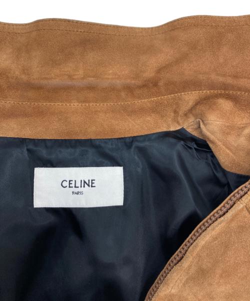 CELINE（セリーヌ）CELINE (セリーヌ) スウェードレザージップアップウエスタンジャケット/2E022754D ブラウン サイズ:46の古着・服飾アイテム
