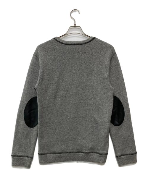 Maison Margiela（メゾンマルジェラ）Maison Margiela (メゾンマルジェラ) シープレザーエルボーパッチスウェット/S50GU0016 S25223 グレー サイズ:44の古着・服飾アイテム