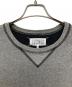 中古・古着 Maison Margiela (メゾンマルジェラ) シープレザーエルボーパッチスウェット/S50GU0016 S25223 グレー サイズ:44：23000円
