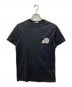 MONCLERモンクレール）の古着「ダブルワッペンロゴTシャツ」｜ブラック