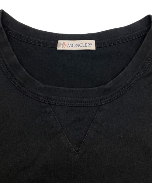 MONCLER（モンクレール）MONCLER (モンクレール) ダブルワッペンロゴTシャツ ブラック サイズ:Mの古着・服飾アイテム