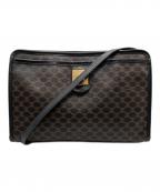 CELINEセリーヌ）の古着「マカダム柄ショルダーバッグ」｜ブラウン