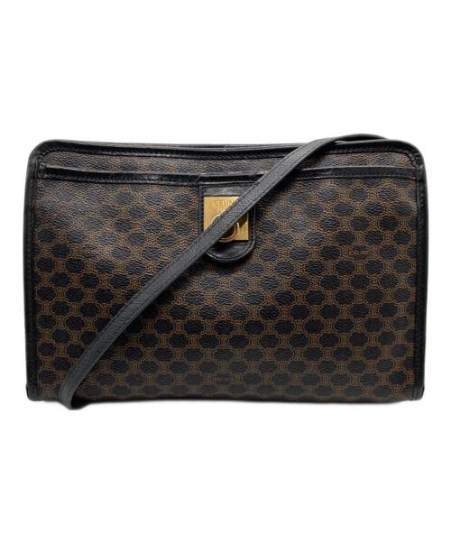 CELINE（セリーヌ）CELINE (セリーヌ) マカダム柄ショルダーバッグ ブラウンの古着・服飾アイテム