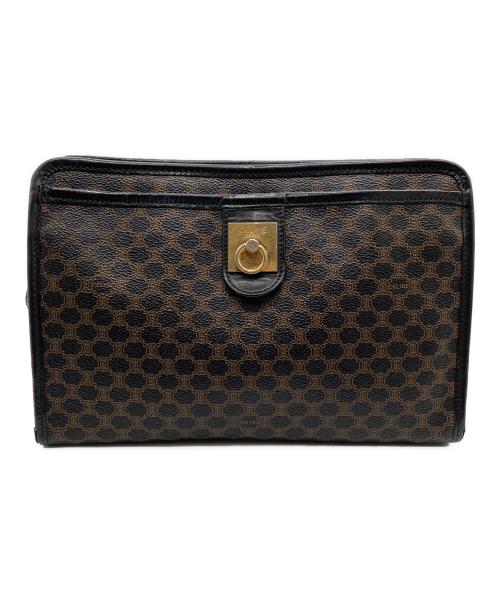 CELINE（セリーヌ）CELINE (セリーヌ) マカダム柄ショルダーバッグ ブラウンの古着・服飾アイテム