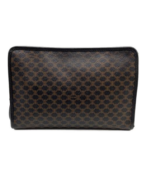 CELINE（セリーヌ）CELINE (セリーヌ) マカダム柄ショルダーバッグ ブラウンの古着・服飾アイテム