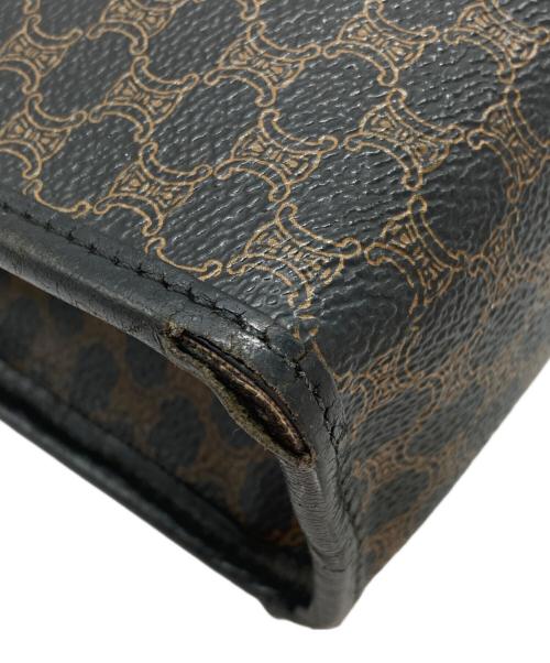 CELINE（セリーヌ）CELINE (セリーヌ) マカダム柄ショルダーバッグ ブラウンの古着・服飾アイテム