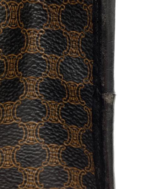 CELINE（セリーヌ）CELINE (セリーヌ) マカダム柄ショルダーバッグ ブラウンの古着・服飾アイテム