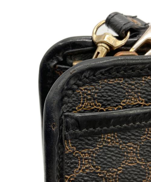 CELINE（セリーヌ）CELINE (セリーヌ) マカダム柄ショルダーバッグ ブラウンの古着・服飾アイテム