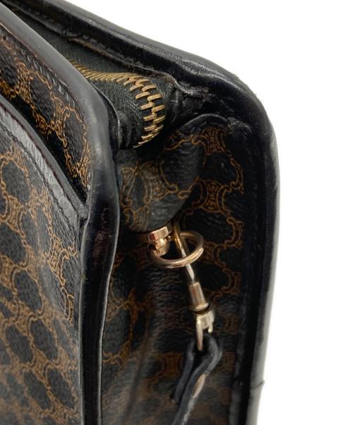 CELINE（セリーヌ）CELINE (セリーヌ) マカダム柄ショルダーバッグ ブラウンの古着・服飾アイテム