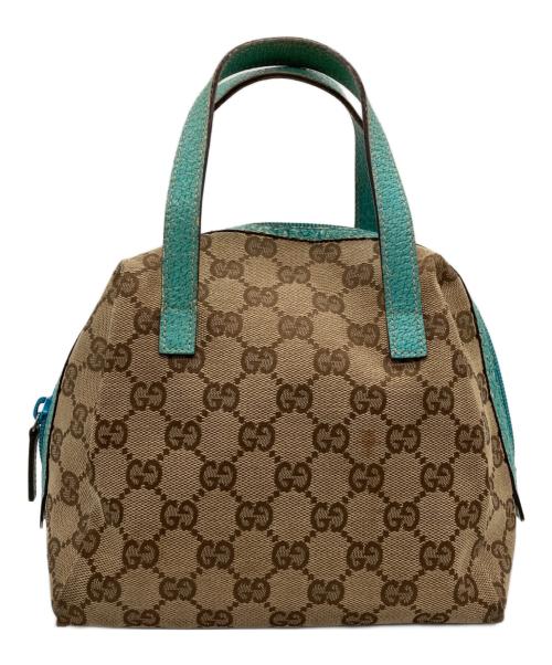 GUCCI（グッチ）GUCCI (グッチ) GGキャンバスミニハンドバッグ/124542 ベージュの古着・服飾アイテム