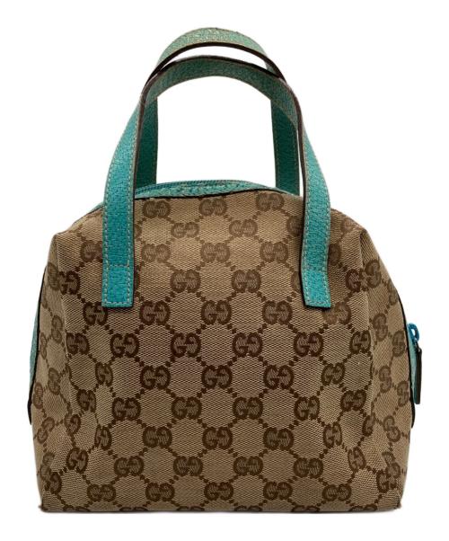 GUCCI（グッチ）GUCCI (グッチ) GGキャンバスミニハンドバッグ/124542 ベージュの古着・服飾アイテム