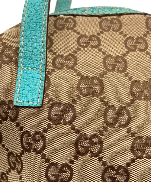 GUCCI（グッチ）GUCCI (グッチ) GGキャンバスミニハンドバッグ/124542 ベージュの古着・服飾アイテム