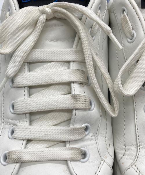 DOLCE & GABBANA（ドルチェ＆ガッバーナ）DOLCE & GABBANA (ドルチェ＆ガッバーナ) バイカラーロゴローカットスニーカー ブルー×ホワイト サイズ:27の古着・服飾アイテム