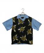 PRADAプラダ）の古着「S/Sオープンカラーシャツ/UCS339」｜ブルー