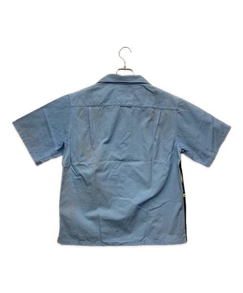 PRADA（プラダ）PRADA (プラダ) S/Sオープンカラーシャツ/UCS339 ブルー サイズ:Ｓの古着・服飾アイテム