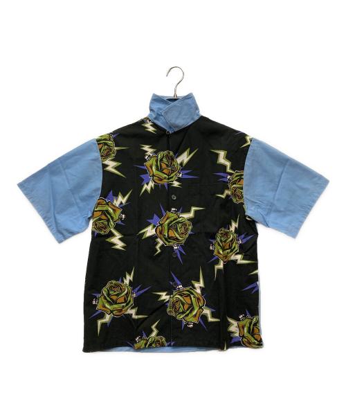 PRADA（プラダ）PRADA (プラダ) S/Sオープンカラーシャツ/UCS339 ブルー サイズ:Ｓの古着・服飾アイテム