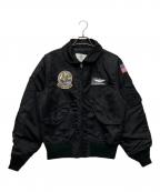 HOUSTONヒューストン）の古着「CUSTOM M-65 JACKET PRESLEY/51280」｜ブラック