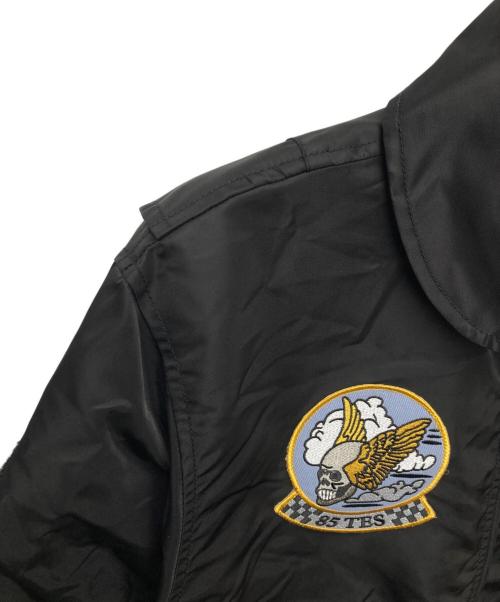 HOUSTON（ヒューストン）HOUSTON (ヒューストン) CUSTOM M-65 JACKET PRESLEY/51280 ブラック サイズ:Ｍの古着・服飾アイテム