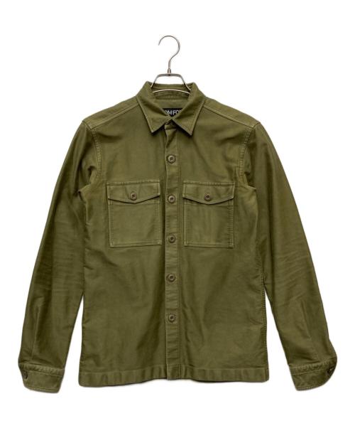 TOM FORD（トムフォード）TOM FORD (トムフォード) ミリタリーシャツジャケット/2FT699 グリーン サイズ:38の古着・服飾アイテム