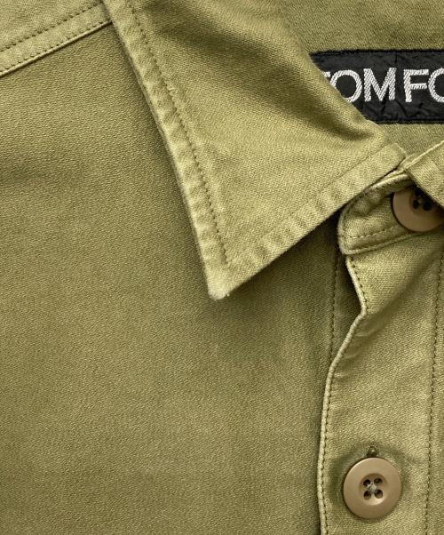 TOM FORD（トムフォード）TOM FORD (トムフォード) ミリタリーシャツジャケット/2FT699 グリーン サイズ:38の古着・服飾アイテム
