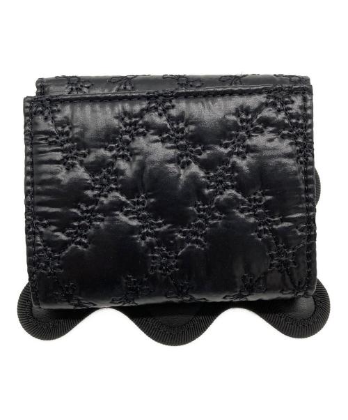 nori enomoto（ノリ エノモト）nori enomoto (ノリ エノモト) wave trifold wallet/fleur davos ブラックの古着・服飾アイテム