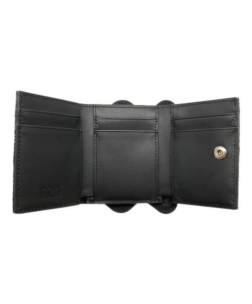 nori enomoto（ノリ エノモト）nori enomoto (ノリ エノモト) wave trifold wallet/fleur davos ブラックの古着・服飾アイテム