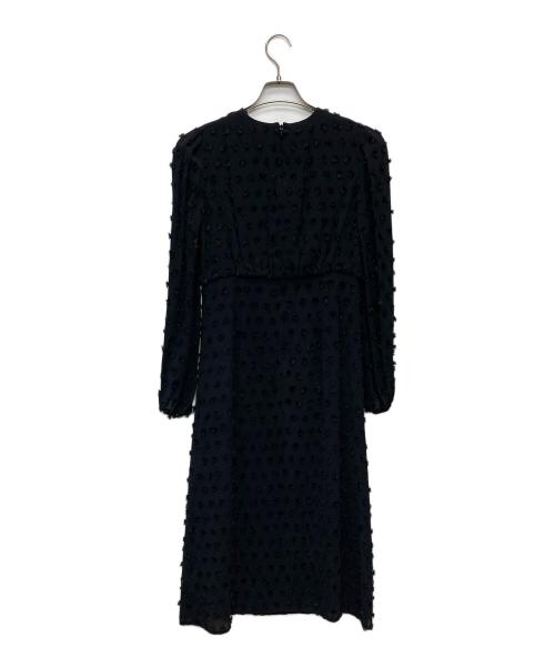 Demi-Luxe Beams（デミルクス ビームス）Demi-Luxe BEAMS (デミルクス ビームス) ドットジャガードドレス ブラック サイズ:36の古着・服飾アイテム