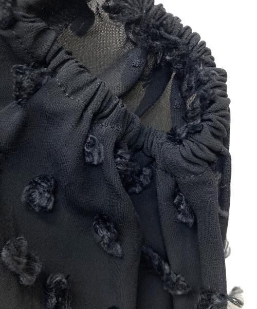 Demi-Luxe Beams（デミルクス ビームス）Demi-Luxe BEAMS (デミルクス ビームス) ドットジャガードドレス ブラック サイズ:36の古着・服飾アイテム